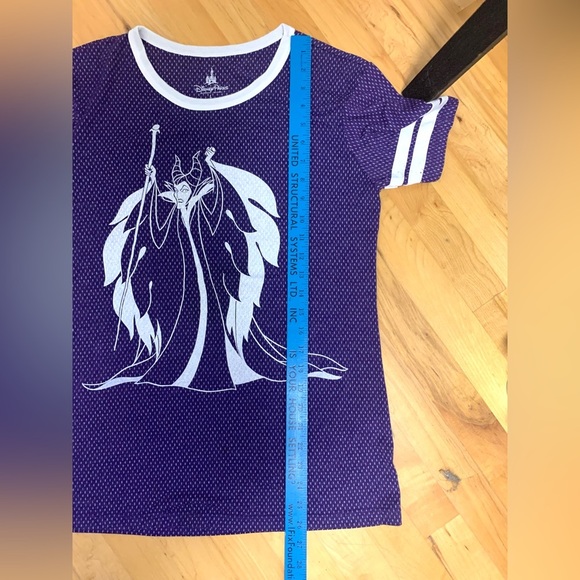 Disney Purple Short Sleeve Tee with Maleficent Design - Picture 8 of 8